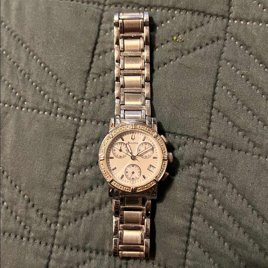 Bulova Silver Chronograph Timepiece